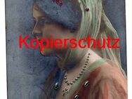 Ansichtskarte Frau mit Strass-Effekt-Prägung, 1910 - Landsberg