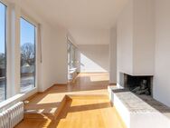 Dachterrasse über 100 m²: 3-Zimmer-Wohnung mit Kamin-Lounge und Münchner Weitblick - München