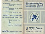 Madix Apparate Werbeprospekt von der Madix Nähmaschinenteile Fabrik - Sinsheim