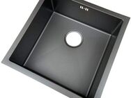 welltime Edelstahlspüle Stan II, quadratisch, 45/45 cm, (Inklusive Ab -und Überlaufgarnitur)
