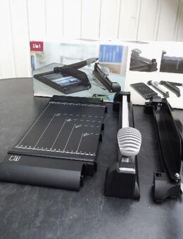 Papierschneidemaschine 2 in 1 Hebelschneider+Rollenschneider 12,- - Flensburg