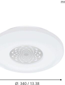 EGLO LED Deckenleuchte CAPASSO-C, Farbwechsel, Smart Home, mehrere Helligkeitsstufen, LED fest integriert, Kaltweiß, Neutralweiß, Tageslichtweiß, Warmweiß, EGLO CONNECT, Steuerung über APP + Fernbedienung, BLE, CCT, RGB