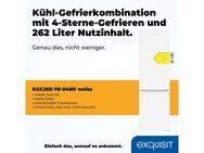 exquisit Kühl-/Gefrierkombination KGC265-70-040D weiss, 180 cm hoch, 54,5 cm breit