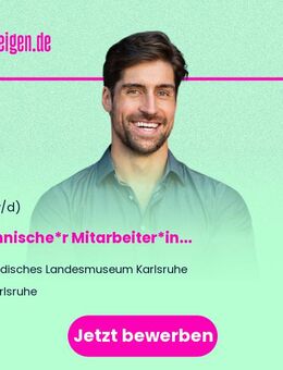 Technische*r Mitarbeiter*in (m/w/d) - Karlsruhe