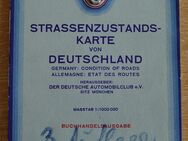 Straßenzustandskarte 1936 von Deutschland nord süd vom D.D.A.C Strassenplan Deutschlandkarte - Landsberg (Lech)