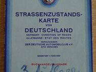 Straßenzustandskarte 1936 von Deutschland nord süd vom D.D.A.C Strassenplan Deutschlandkarte - Landsberg (Lech)
