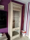 Vitrine 70x40x210cm Tür öffnet links in 17506
