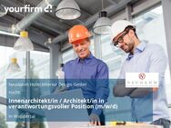 Innenarchitekt/in / Architekt/in in verantwortungsvoller Position (m/w/d) - Wuppertal