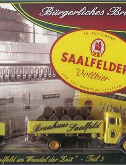 Saalfelder Brauerei Nr.35 - Saalferlder Vollbier - Man Diesel - Hängerzug Oldie - Doberschütz
