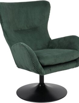 HELA Loungesessel SAMOS (1-St), Sessel,drehbar,Trompetengestell,Microfaser Breitcord,Armlehnen