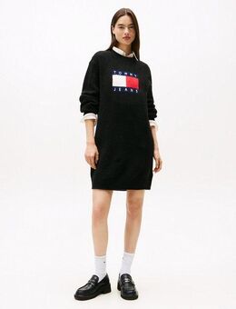 Tommy Jeans Strickkleid TJW FLAG SWEATER DRESS EXT