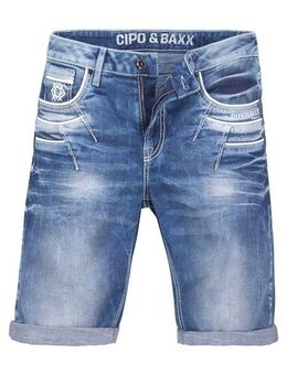 Cipo & Baxx Bermudas in Denim und mit markanten Taschen