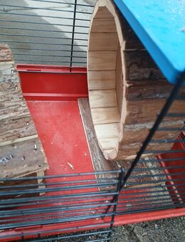 Großer Hamsterkäfig ohne Hamster, ca. 55x35 Höhe, Breite - Krempe