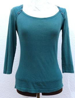 AJC Pullover mit 3/4-Ärmeln, Used/Distressed Look, petrol, Gr. 36 - Dresden