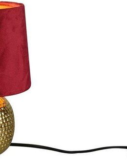 Reality Leuchten Schreibtischlampe Sophia, ohne Leuchtmittel, Nachttischlampe, Keramik Fuß mit Samtschirm