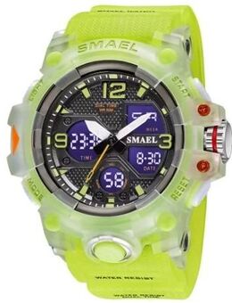 Sportliche Digitaluhr von SMAEL in Fluorescence Grün - Radevormwald (Stadt auf der Höhe) Zentrum