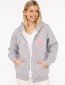 Zwillingsherz Sweatjacke "Moin Moin" Kapuze, Langarm, Reißverschluss, modisch, maritim, Kordelzug