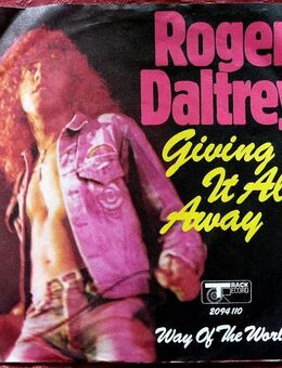Roger Daltrey – Giving it all away - alte Vinyl Single - Niederfischbach