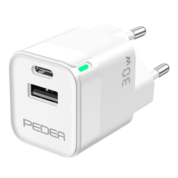 PEDEA Mini Schnelladegerät "Dual" 30W GaN 1xC, 1xA, - Bad Gandersheim