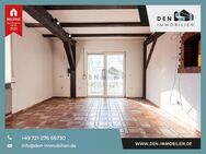 Sanierungsbedürftige 2-Zimmer-Wohnung mit Wintergarten und Loggia in ruhiger Lage von Stutensee-Ftal - Stutensee