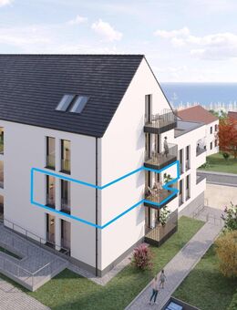 Wohnen mit Ostseeblick - Neubauprojekt über dem Sassnitzer Hafen - Sassnitz