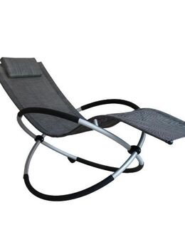 Leco Schaukelstuhl klappbar Schwarz/Beige/Silber - Birkenfeld (Baden-Württemberg)