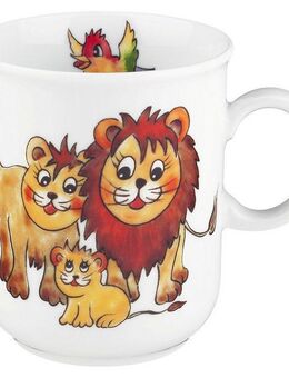 Seltmann Weiden Becher Compact, Bunte Tierwelt, 1-tlg., Porzellan, Becher mit Henkel 0,25 l