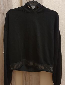 Schwarzer dünner Hoddie/Kaputzenpullover von FB Sister Größe S(36) - Darmstadt