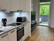 Helle Neubau 3-Zimmer-Wohnung mit Echtholzparkett, Einbauküche, großem Balkon und TG-Stellplatz - Amberg