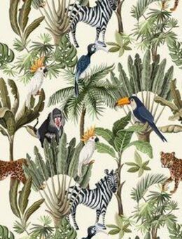 queence Vinyltapete Madita, glatt, Motiv, bedruckt, botanisch, floral, gemustert, natürlich, 90x250cm, selbstklebend, kinderleichte Anbringung, Sticker
