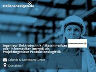Ingenieur Elektrotechnik / Maschinenbau oder Informatiker (m/w/d) als Projektingenieur Produktionslogistik - Düsseldorf