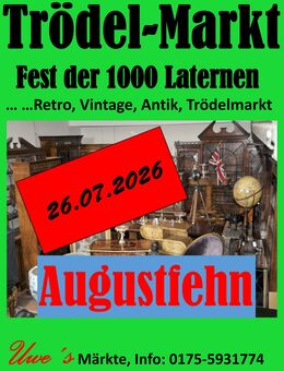 Augustfehn Fest der 1000 Laternen Trödelmarkt, Kunsthandwerkermarkt 2026 - Apen