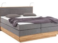 Home affaire Boxspringbett Cavan, Eiche, inkl. Bettkasten & Topper, verschiedene Härtegrade (auch H4)