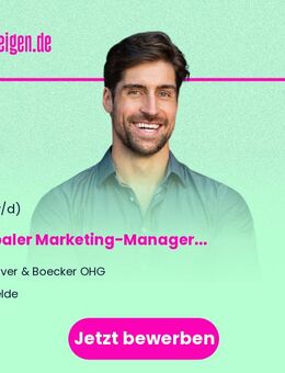 Globaler Marketing-Manager (w/m/d) - Oelde