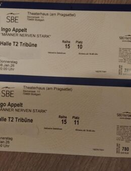 Ingo Appelt (Männer Nerven Stark) (In Stuttgart am 8.1.2026) (2 Tickets) - Oberkochen