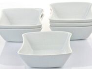 Retsch Arzberg Schale SANDY, Porzellan, (Set, 6-tlg), 15x13cm, vielseitig verwendbar, ungewöhnliche Form, klassisches Weiß