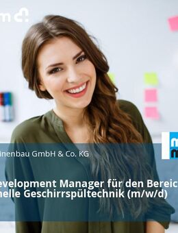 Market Development Manager für den Bereich Professionelle Geschirrspültechnik (m/w/d) - Offenburg
