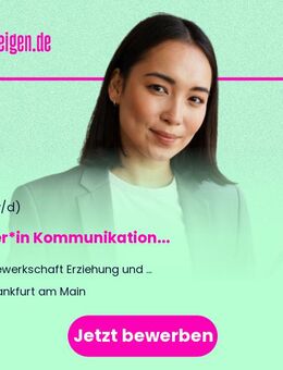 Leiter*in Kommunikation (w/m/d) - Frankfurt (Main)