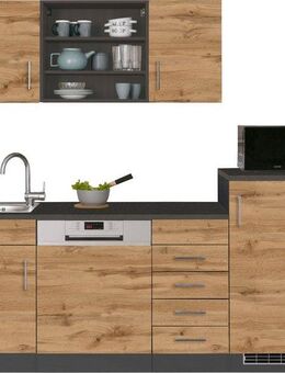 KOCHSTATION Küche KS-Mali, Breite 210 cm, mit E-Geräten