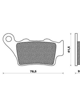 Honda ONE Bremsbeläge CB NX SLR SX hinten rear-brake-pads plaquettes de frein - Eschershausen