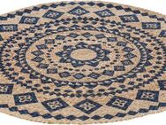LUXOR living Teppich Mamda, rund, Höhe: 4 mm, Juteteppich, Flachgewebe, reine Naturfaser, In- und Outdoor geeignet