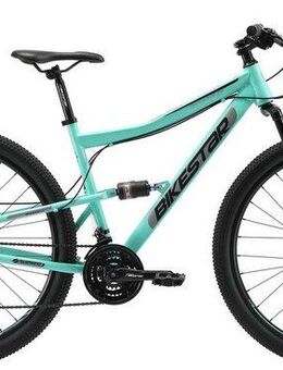 Bikestar Mountainbike, 21 Gang Shimano RD-TY300 Schaltwerk, Kettenschaltung, für Damen und Herren, Kettenschaltung