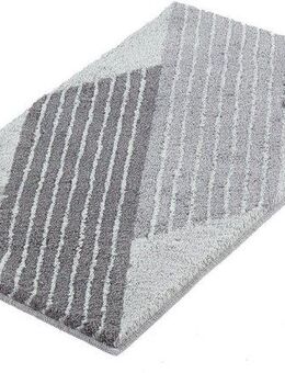 Kleine Wolke Badematte Cross, Höhe 20 mm, rutschhemmend beschichtet, fußbodenheizungsgeeignet, Polyacryl, rechteckig, Badteppich, modernes Design