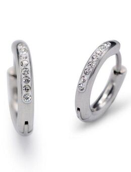 Firetti Paar Creolen Schmuck Geschenk Glamour, mit Zirkonia (synth)