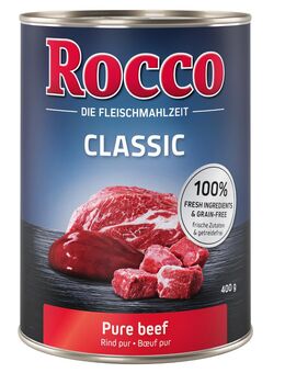 Rocco Einzeldose 1 x 400 g - Probierpreis! - Classic: Rind pur