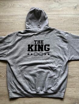 Kapuzenpollover Hoody Grau XL “The King ∞“ Herren - Hamburg