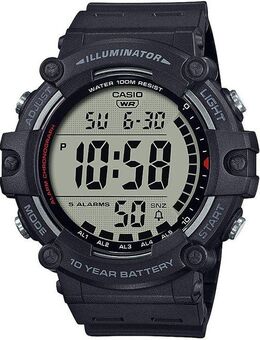 CASIO TIMELESS COLLECTION Chronograph AE-1500WH-1AVEF, Quarzuhr, Armbanduhr, Herrenuhr, Digitaluhr, bis 10 bar wasserdicht