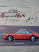 PORSCHE 911 Coupe von 1963 Blechschild in 51381