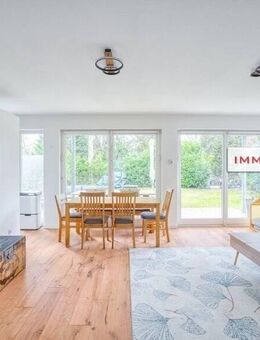 IMMOBERLIN.DE - Exzellente Wohnung mit Südwestterrasse, 150 m2 Garten & Pkw-Stellplatz in familienfreundlicher Lage - Berlin