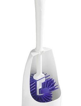Maximex WC-Garnitur Hygiene-Set, (2-tlg), WC-Bürstenhalter, Klobürsten mit Randbürste und Anti-Haft-Wirkung